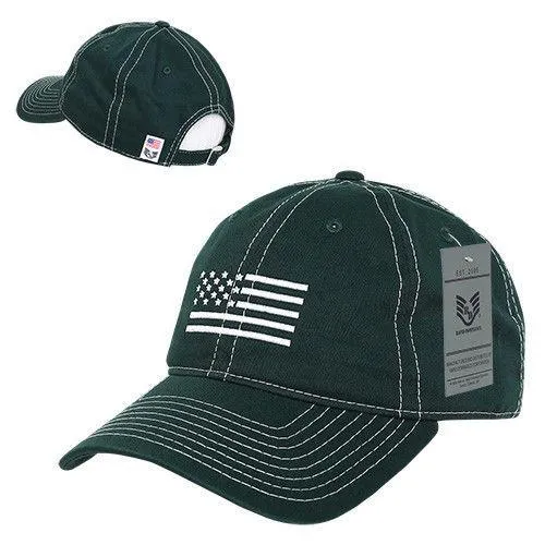 Rapid Dominance USA Flag Embroidered Patriotic Relaxed Baseball Caps Hats Unisex