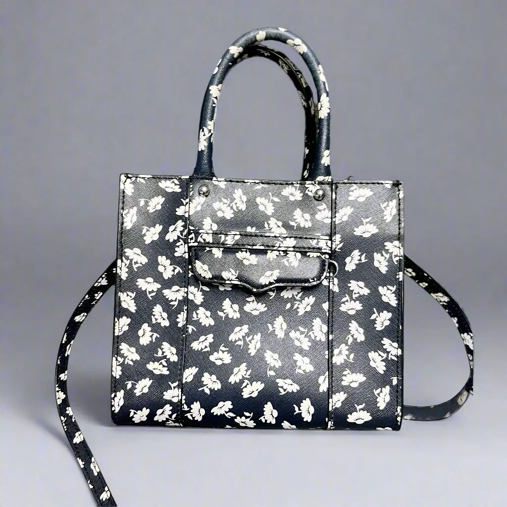 Rebeca Minkoff black floral crossbody