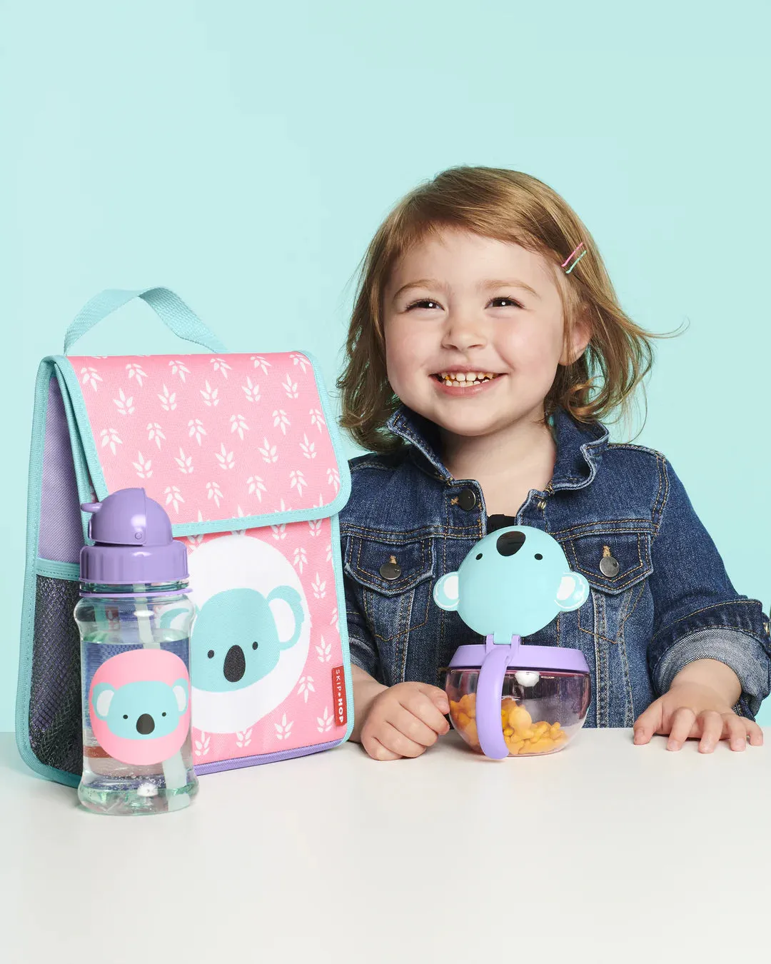 Skip Hop Drink Bottle with Straw - Koala