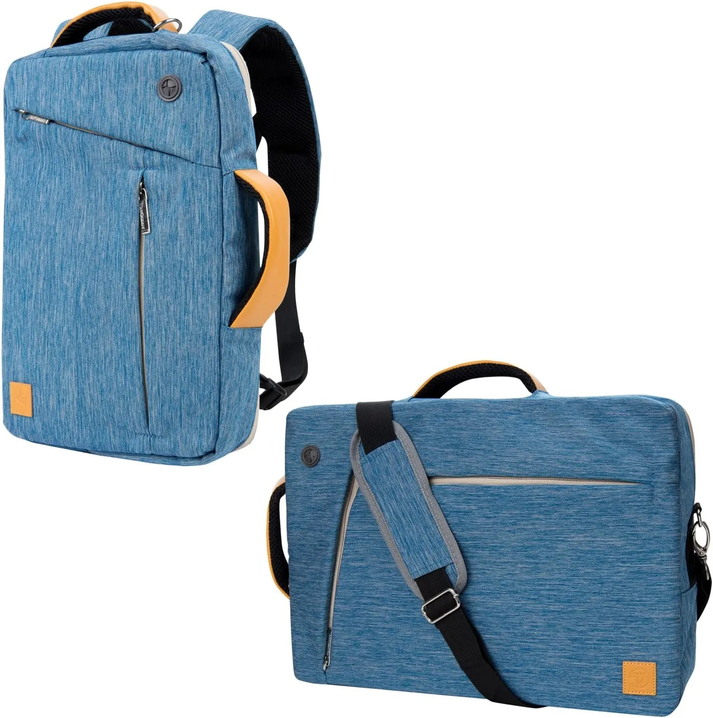Slim 3-in-1 13-inch Laptop Messenger Bag for MacBook Pro 14-inch 13-inch, Air 13.6" 13" M1 M2, iPad Pro 12.9" (Blue)