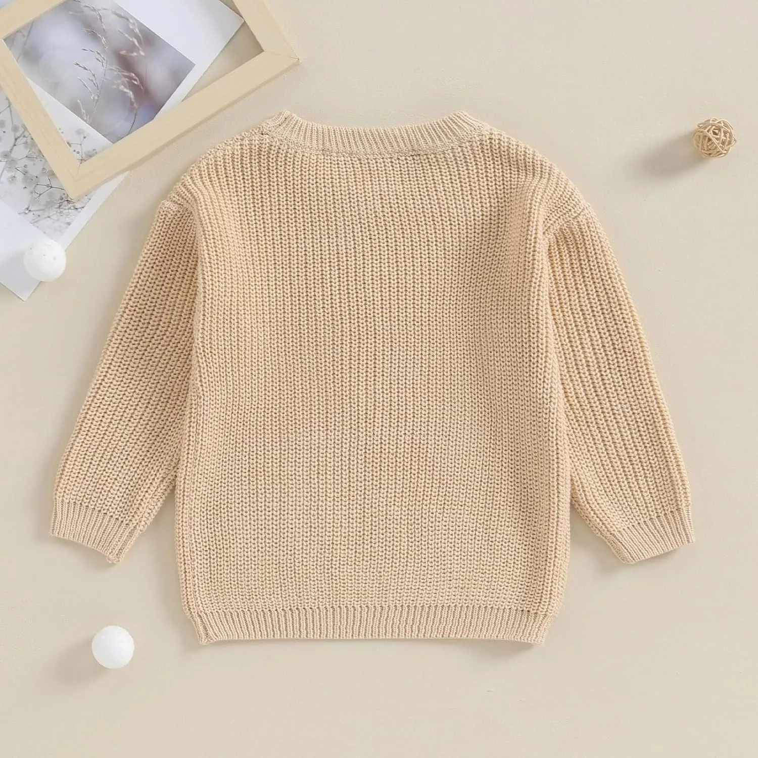 Toddler Baby Girl Boy Long Sleeve Knit Sweater Brothers Sisters Letter Embroidery Round Neck Pullover Fall Winter Tops
