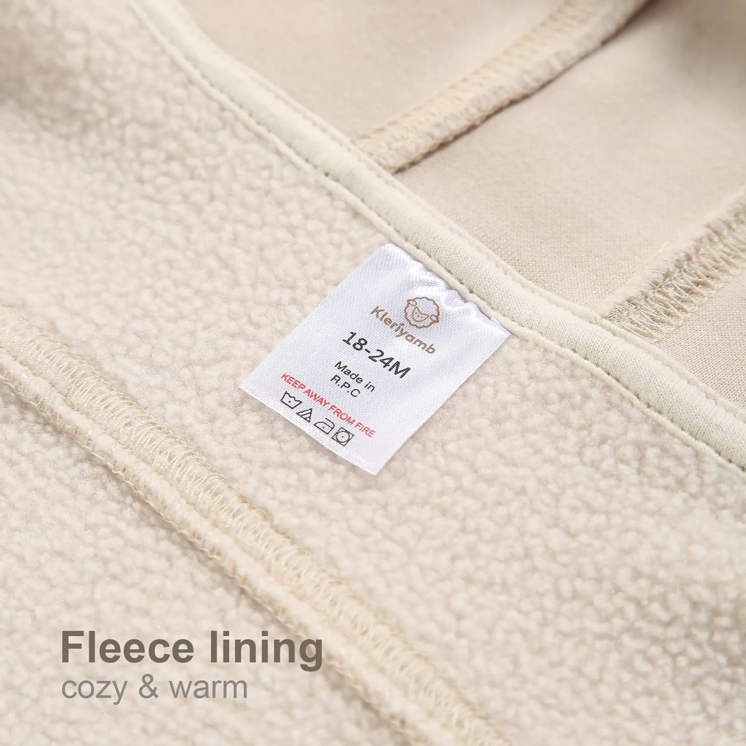 Toddler Boys Girls Fleece Zip-Up Hoodie Solid Color Hooded Jacket for little Kids