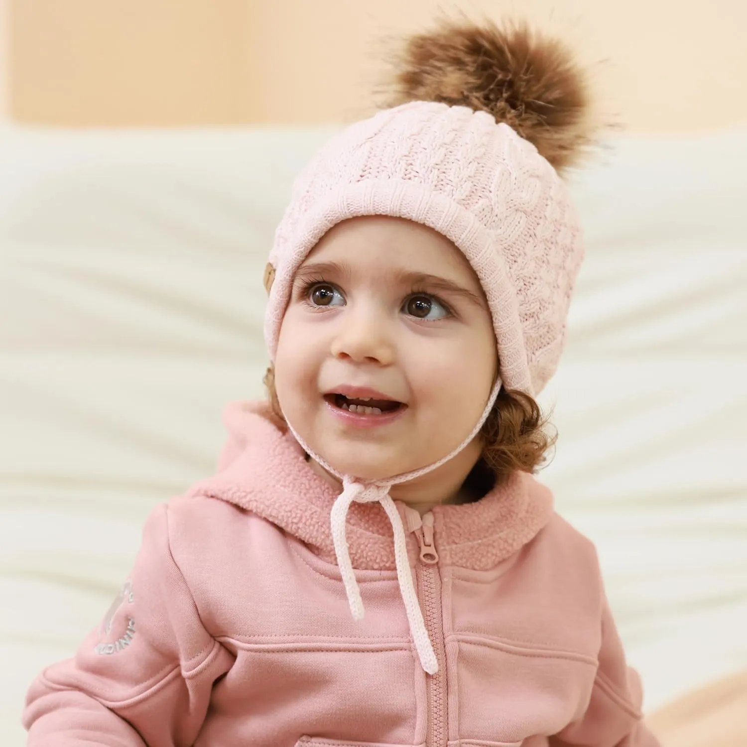 Toddler Boys Girls Fleece Zip-Up Hoodie Solid Color Hooded Jacket for little Kids