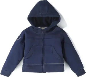 Toddler Boys Girls Fleece Zip-Up Hoodie Solid Color Hooded Jacket for little Kids