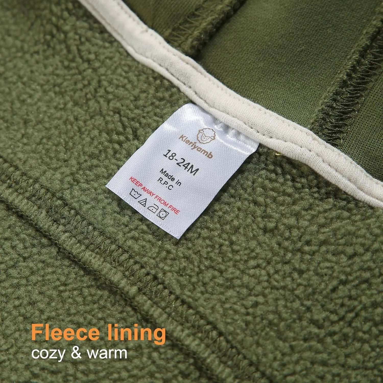 Toddler Boys Girls Fleece Zip-Up Hoodie Solid Color Hooded Jacket for little Kids