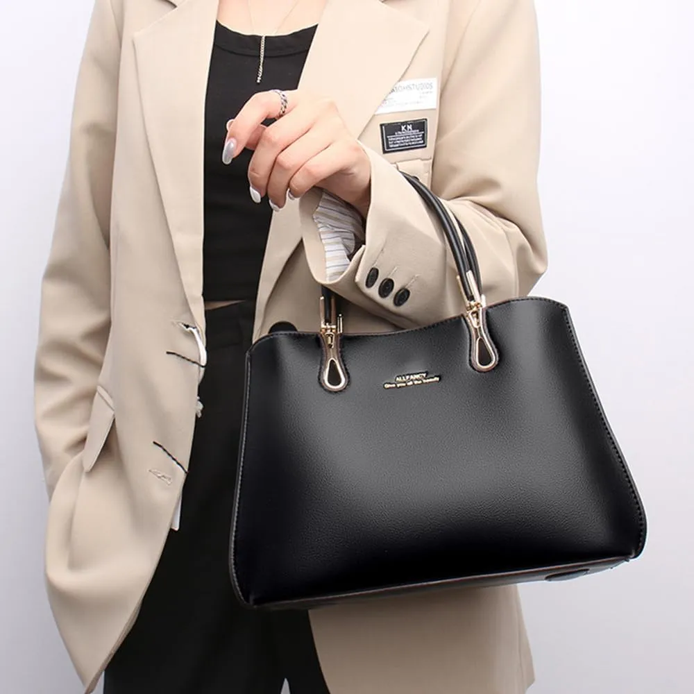 Top Handle Handbags Purses for Women PU Leather Elegant Crossbody Shoulder Bag Satchel Tote