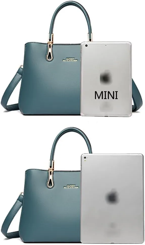 Top Handle Handbags Purses for Women PU Leather Elegant Crossbody Shoulder Bag Satchel Tote