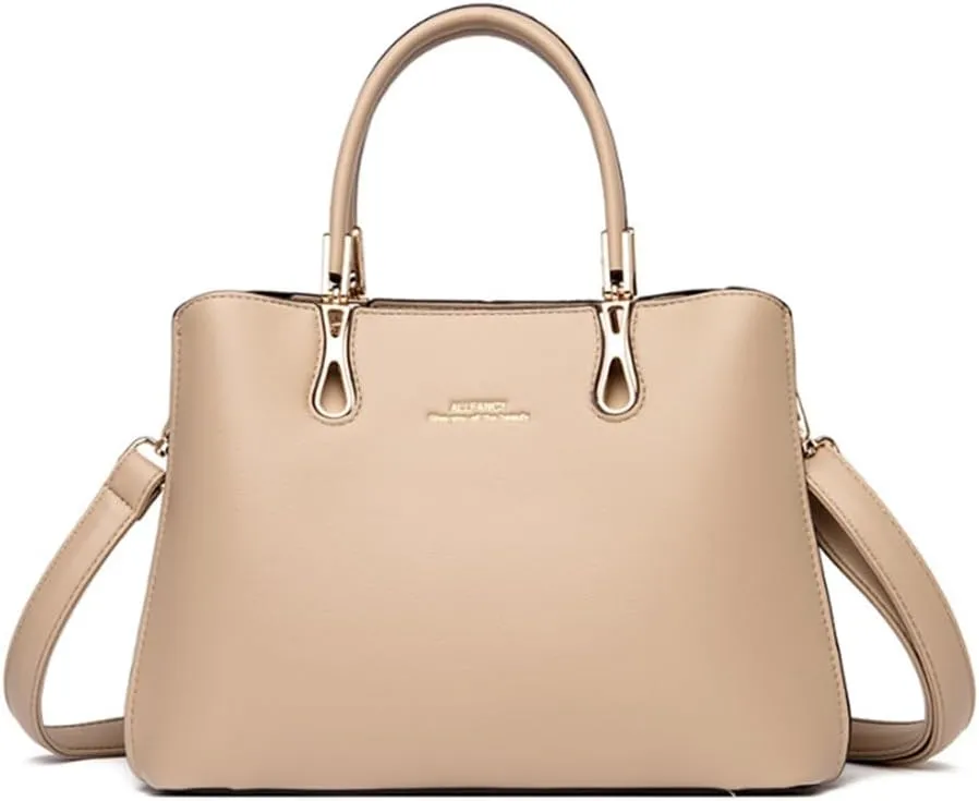Top Handle Handbags Purses for Women PU Leather Elegant Crossbody Shoulder Bag Satchel Tote