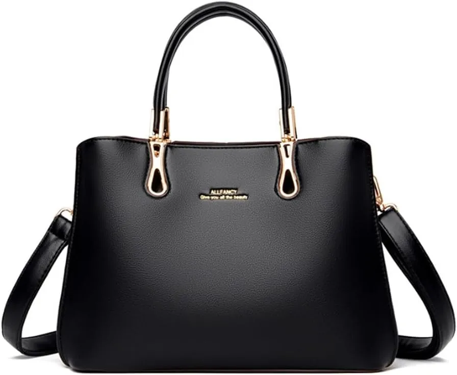 Top Handle Handbags Purses for Women PU Leather Elegant Crossbody Shoulder Bag Satchel Tote