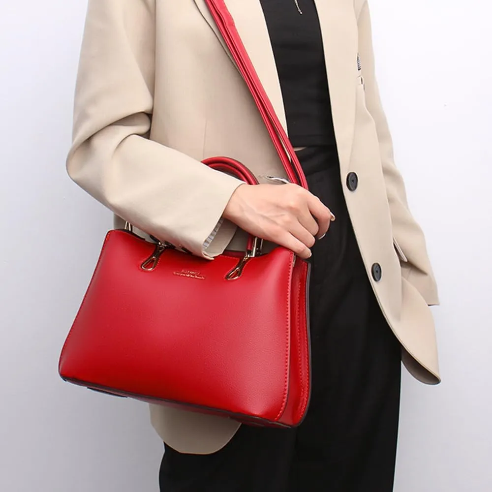 Top Handle Handbags Purses for Women PU Leather Elegant Crossbody Shoulder Bag Satchel Tote