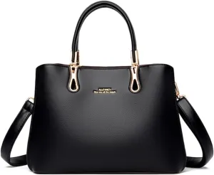 Top Handle Handbags Purses for Women PU Leather Elegant Crossbody Shoulder Bag Satchel Tote