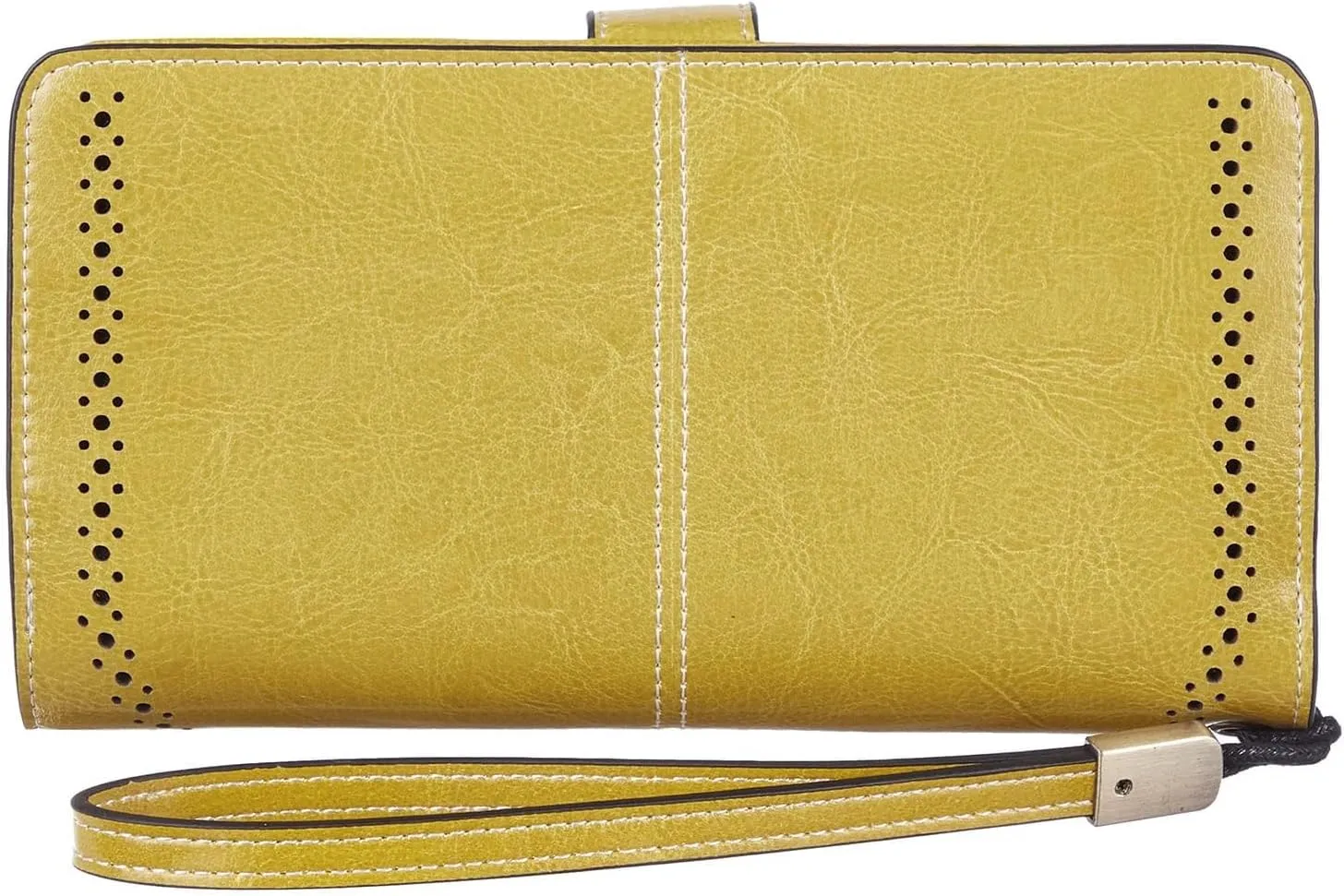 Travelambo Women's Wallet RFID Blocking Credit Card Holder Large Capacity Wristlet Leather Wallets Purse