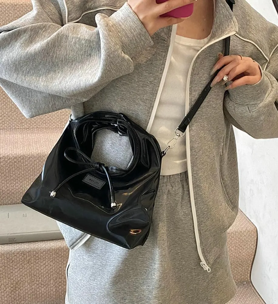 Trendy Crossbody Purse for Women Top-handle Handbags Satchel Bag PU Leather Shoulder Bag