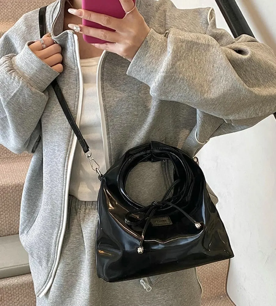 Trendy Crossbody Purse for Women Top-handle Handbags Satchel Bag PU Leather Shoulder Bag