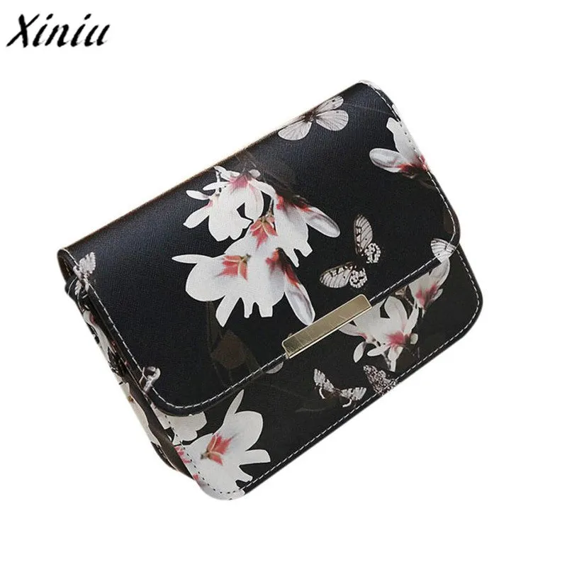 Very popular Women Floral leather Shoulder Bag Satchel Handbag Retro Messenger Bag PU  saco de ombro das mulheres