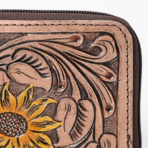 Western Adventure Tooled Handmade Bifold Wallet