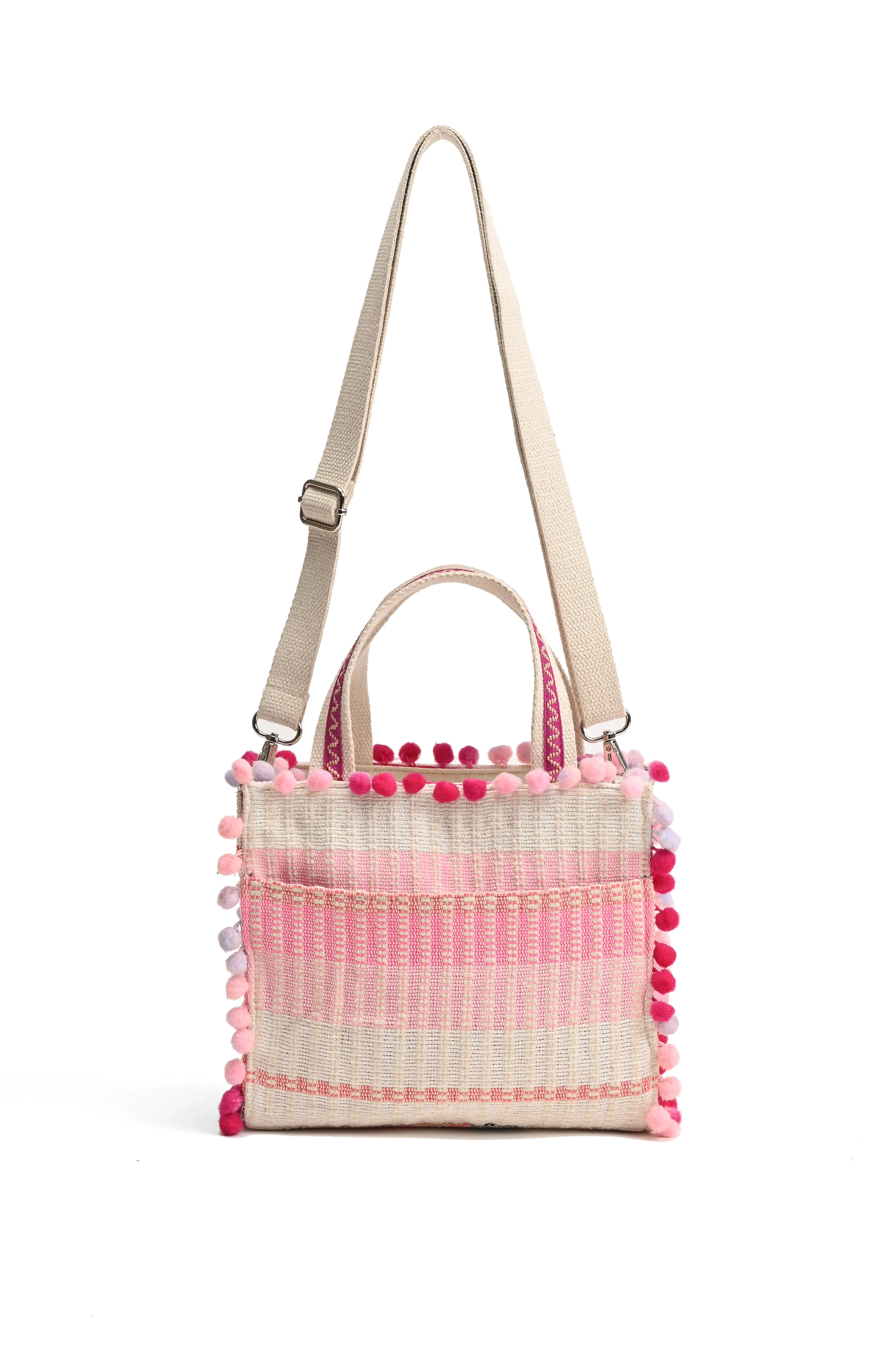 Whimsical Beige Mini Tote Bag