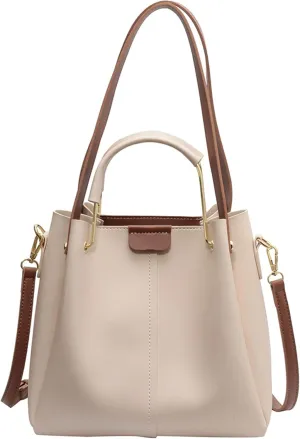 Women Metal Short Handl Bucket Handbags Small Women Handbags Ladies Shoulder Crosssbody Bags