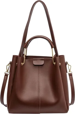 Women Metal Short Handl Bucket Handbags Small Women Handbags Ladies Shoulder Crosssbody Bags