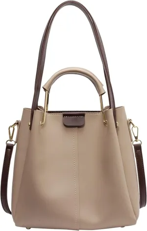 Women Metal Short Handl Bucket Handbags Small Women Handbags Ladies Shoulder Crosssbody Bags