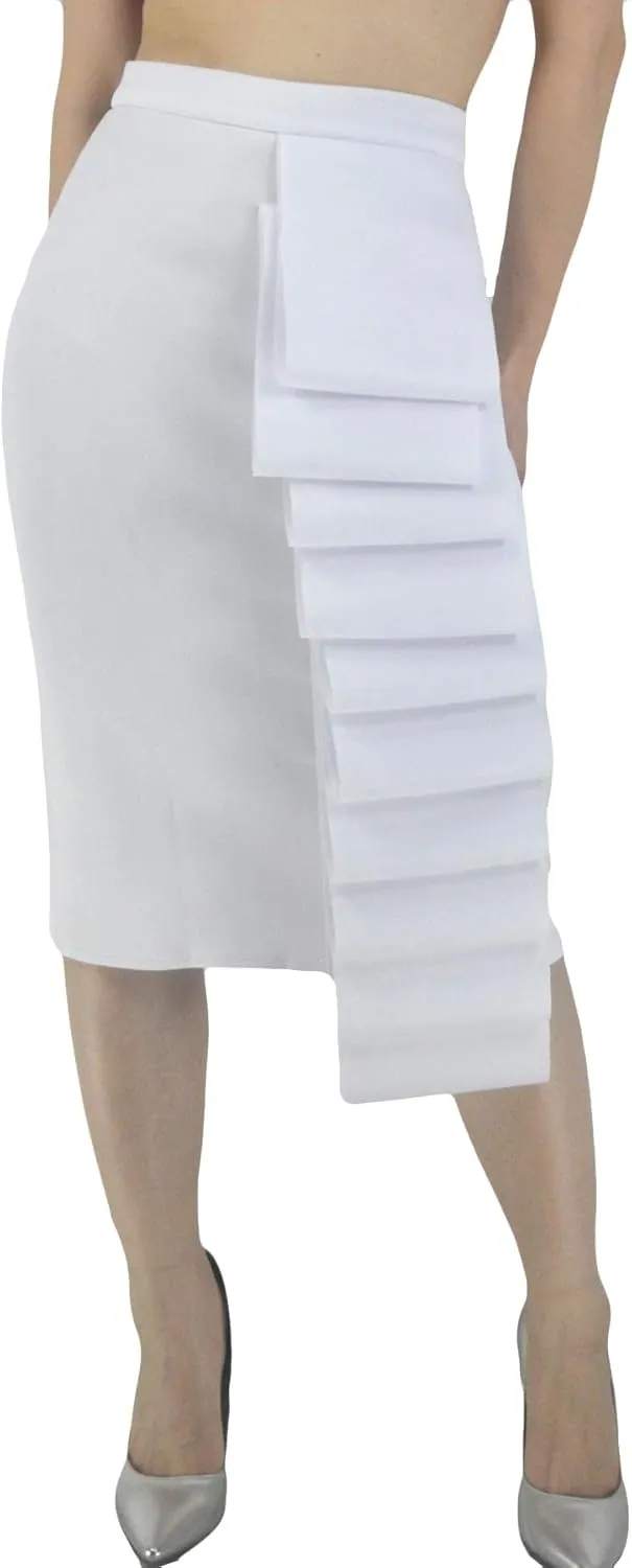 Women's High Waist A-Line Pleated Solid Vintage Swing Maxi Skirts Midi Skirt Party