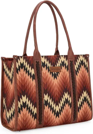 Wrangler Aztec Tote Bag for Women Western Top Handle Handbags and Purses