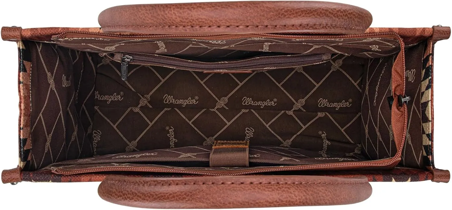 Wrangler Aztec Tote Bag for Women Western Top Handle Handbags and Purses