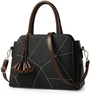 YAQUNICER Women Soft Synthetic PU Leather Satchel Crossbody Bag Large Capacity Top-Handle Handbags Clutches