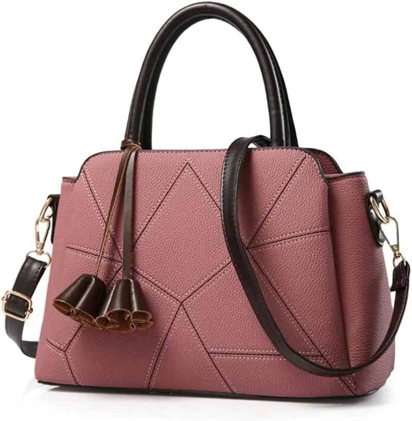 YAQUNICER Women Soft Synthetic PU Leather Satchel Crossbody Bag Large Capacity Top-Handle Handbags Clutches