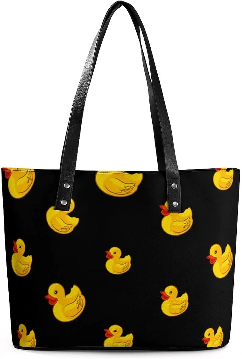 Yellow Duck Women Tote Bag Top Handle Handbags Satchel Shoulder Bag Funny Printed