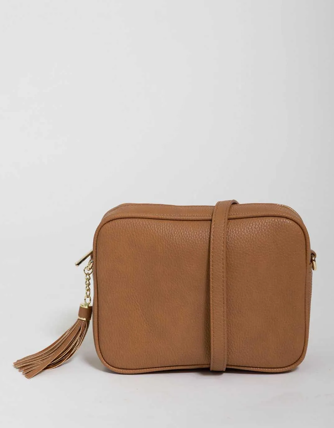Zoe Crossbody Bag - Tan/Lolly Stripe
