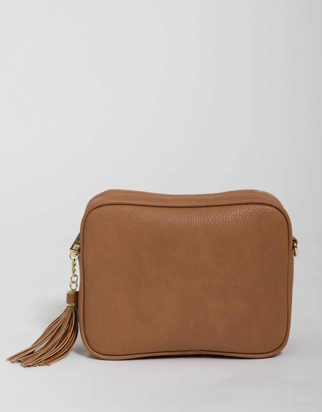 Zoe Crossbody Bag - Tan/Lolly Stripe